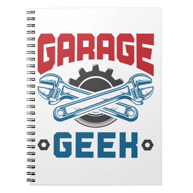 Reparatur des Auto von Garage Geek Notizblock (Vorderseite)