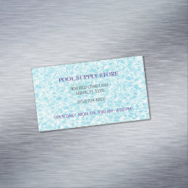 Reparatur des Blue Water Pool-Liegeplatzes Magnetische Visitenkarte