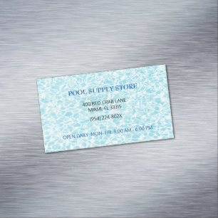 Reparatur des Blue Water Pool-Liegeplatzes Magnetische Visitenkarte