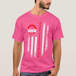 Reparatur des Flaggenmechanismus des HVAC Technike T-Shirt