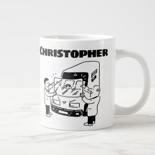 Reparatur und Austausch von Windschutzscheiben Jumbo-Tasse (Rechts)