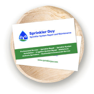 Reparatur und Installation von Sprinklern Visitenkarte
