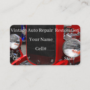 Reparatur und Restaurierung von Oldtimern Visitenkarte