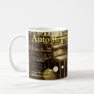 Reparatur von Auto Kaffeetasse