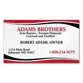 Reparatur von Auto mit beruflicher Magnetkarte Magnetische Visitenkarte