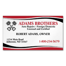 Reparatur von Auto mit beruflicher Magnetkarte Magnetische Visitenkarte