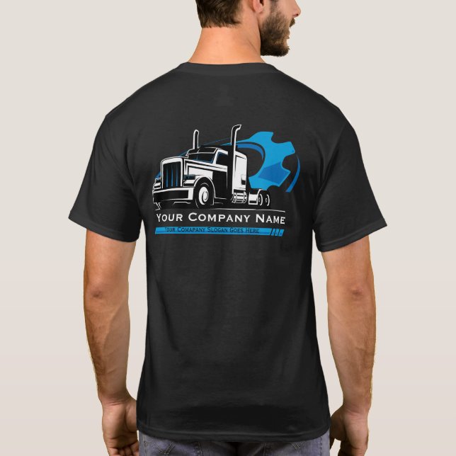Reparatur von beruflichen LKW-Abschleppanlagen T-Shirt (Rückseite)