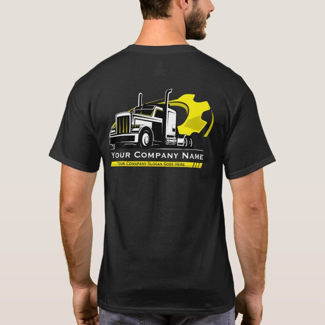 Reparatur von beruflichen LKW-Abschleppanlagen T-Shirt (Rückseite)