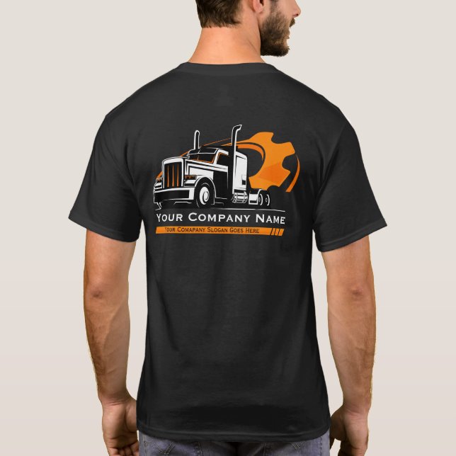 Reparatur von beruflichen LKW-Abschleppanlagen T-Shirt (Rückseite)