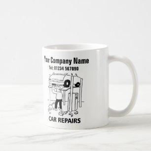 Reparatur von Garage-Autos Tasse