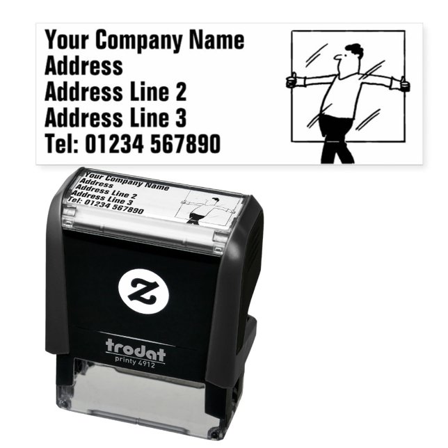 Reparatur von Glas und glänzenden Fenstern Permastempel (Von Creator hochgeladen)