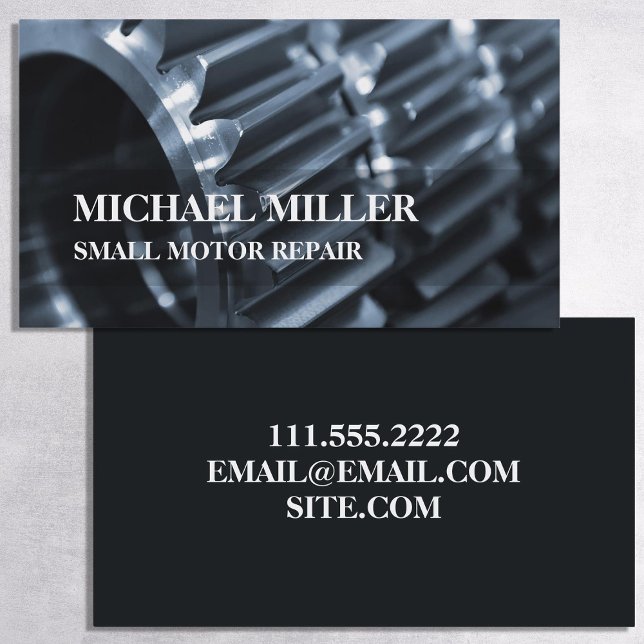 Reparatur von kleinen Motoren Visitenkarte (Small Engine Repair Business Cards)