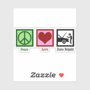 Reparatur von Kraftfahrzeugen für die Liebe von Au Aufkleber
