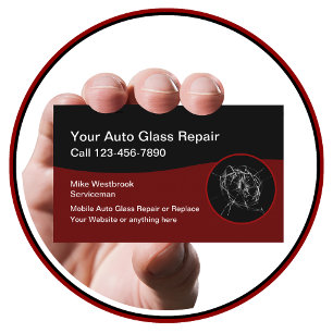 Reparatur von mobilen Gläsern Visitenkarte