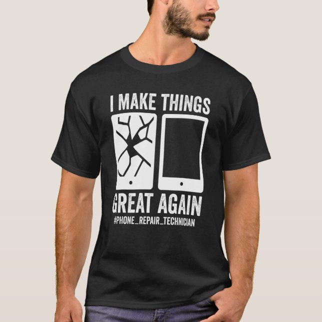 Reparatur von Mobiltelefonen T-Shirt (Vorderseite)