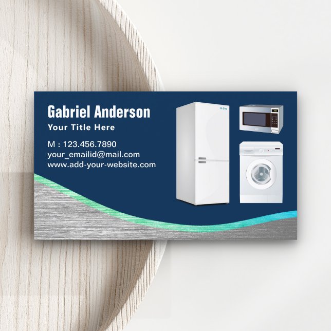 Reparatur von Navy Blue Steel Zuhause-Geräten Visitenkarte (Von Creator hochgeladen)