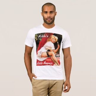 Reparatur von Pinup Car T-Shirt
