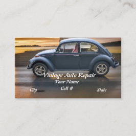 Reparatur von Vintagem Auto Visitenkarte