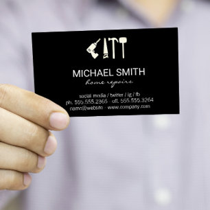 Reparatur von Zuhause-Services Hardware-Tools Visitenkarte