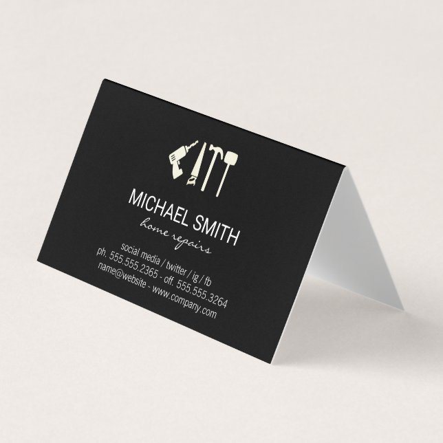 Reparatur von Zuhause-Services | Hardware-Tools |  Visitenkarten (Vorderseite)