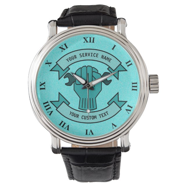 Reparaturmechaniker Klempnerdienst Armbanduhr (Vorderseite)