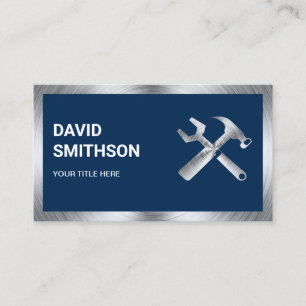 Reparaturmechanismus für Auto von Navy Blue Steel  Visitenkarte