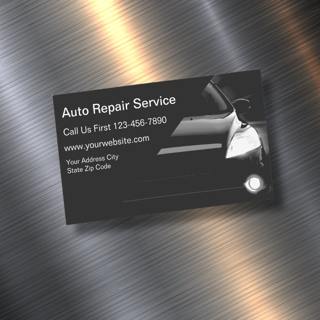 Reparaturservice für Auto Magnetische Visitenkarte (Von Creator hochgeladen)