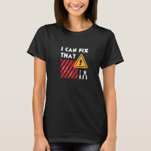 Repariere Dies Elektriker Handwerker Elektroarbei T-Shirt
