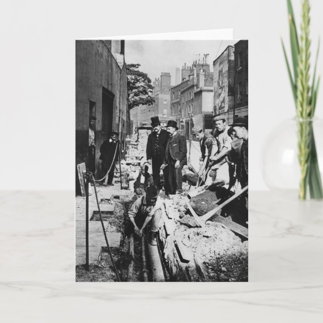 Reparieren eines Rohrs Karte (Vorderseite)