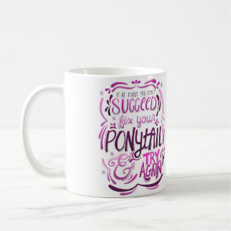 Reparieren Sie Ihren Pferdeschwanz und Tasse