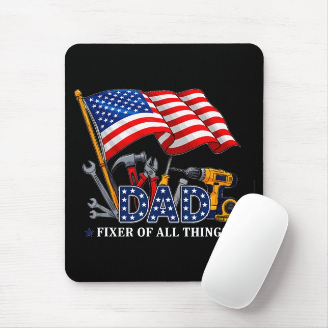 Reparierer Aller Mechanischen Dinge Vater Mousepad (Mit Mouse)