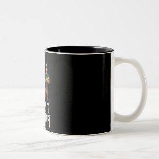 Repariert so halb lustiger Handwerker schwarzer Be Zweifarbige Tasse