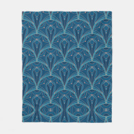 Repeating geometric Art Deco pattern Fleecedecke
