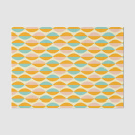 Repeating geometric pattern in beige background seidenpapier