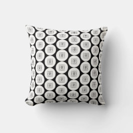 Repeating Logo or Image Pattern Throw Pillow Kissen