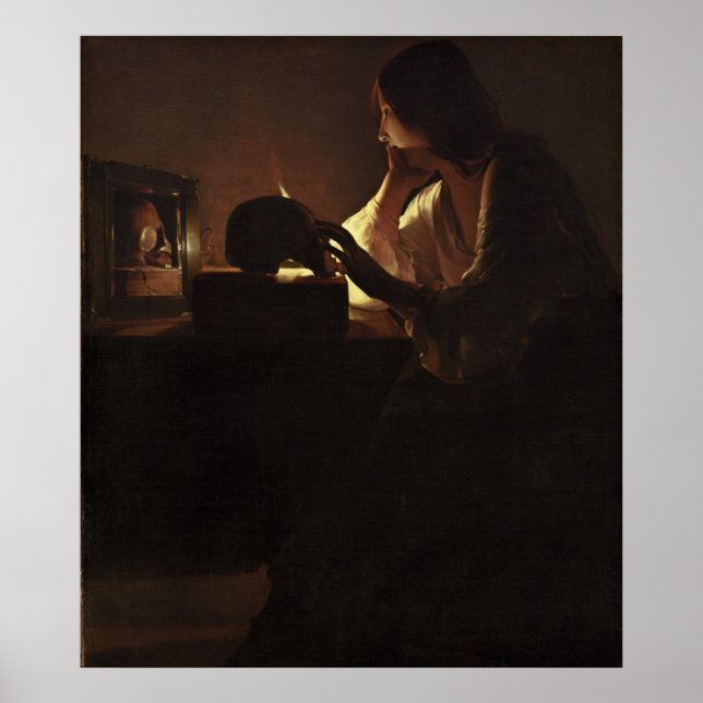 Repentant Magdalen - Georges de La Tour Kunst - Ku Poster