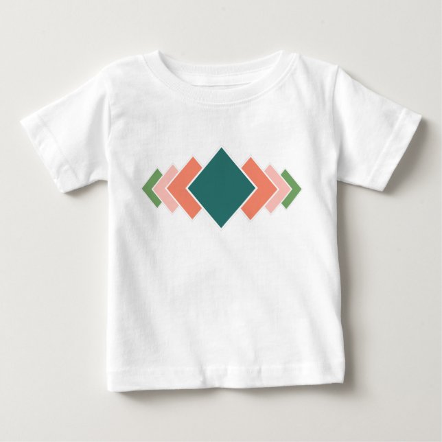 Repetierdiamanten Baby T-shirt (Vorderseite)