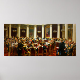 Repin - Feierliche Sitzung des Staatsrats 1901 Poster