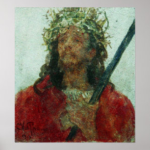 Repin - Jesus in Krone von Thorns 1913 Poster