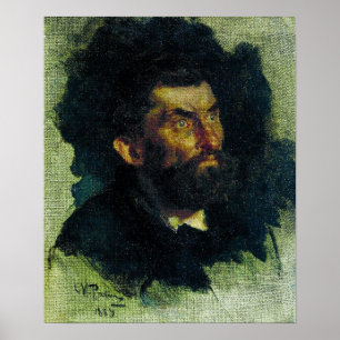 Repin - Kopf eines Mannes 1885 Poster