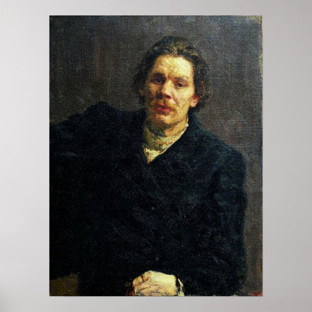Repin - Maxim Gorky 1899 Poster (Vorne)