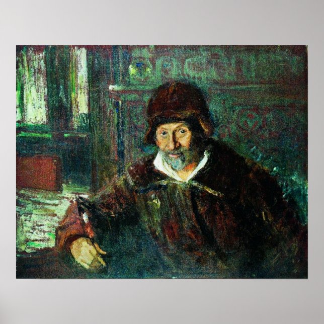 Repin - Selbstportrait 1920 Poster (Vorne)