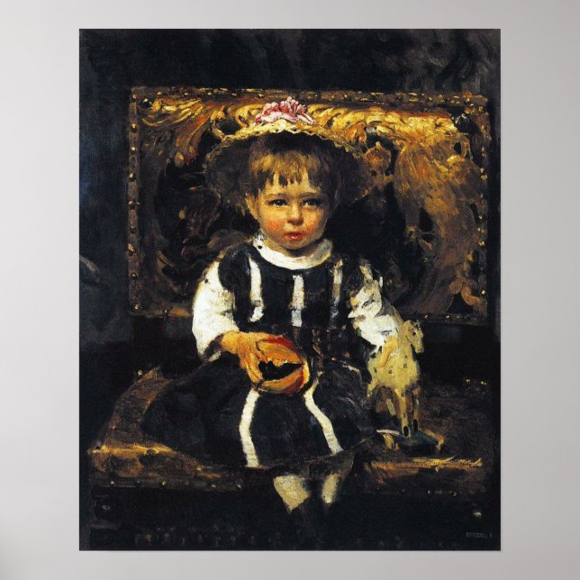 Repin - Vera Repina 1874 Poster (Vorne)