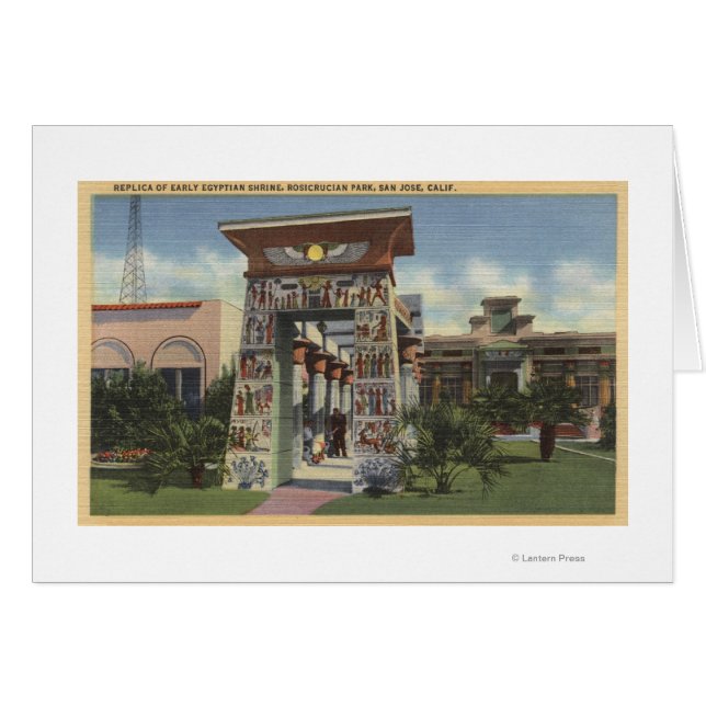 Replik des ägyptischen Schreins, Rosicrucian Park (Vorderseite (Horizontal))