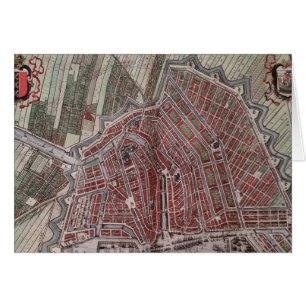 Replik Stadtplan von Amsterdam 1652