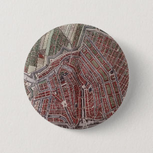 Replik Stadtplan von Amsterdam 1652 Button
