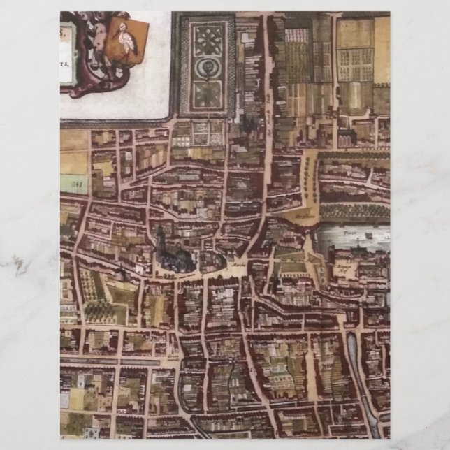 Replik Stadtplan von Den Haag 1649 (Vorderseite)