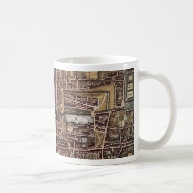 Replik Stadtplan von Den Haag 1649 Kaffeetasse (Rechts)