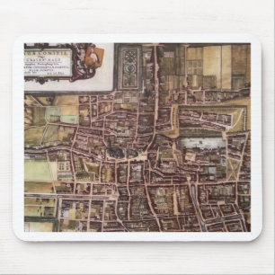 Replik Stadtplan von Den Haag 1649 Mousepad