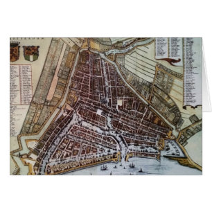 Replik Stadtplan von Rotterdam 1652